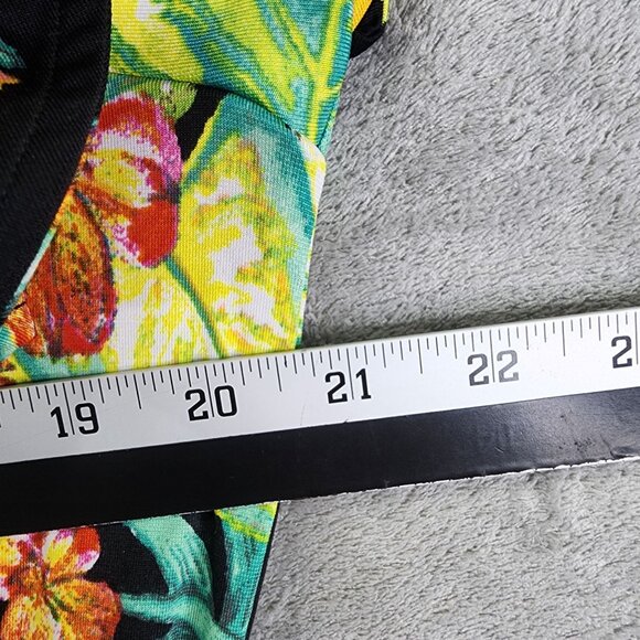 Women's Signature Collection Floral Print Jumpsuit Ruffle Sleeve Size M - Picture 9 of 14